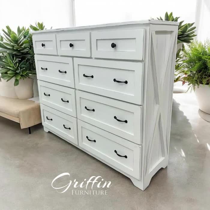 Saint Louis Handmade Farmhouse Dresser: Solid Wood 9-drawer Chest - Etsy Saint Louis Handmade Farmhouse Dresser: Solid Wood 9-drawer Chest - Etsy