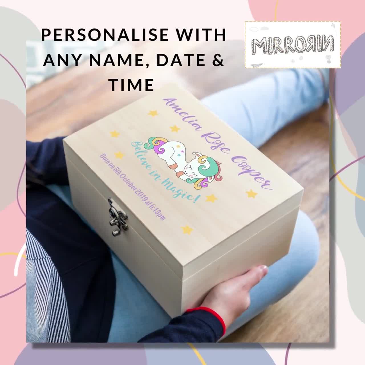 Personalised baby 2024 jewellery box