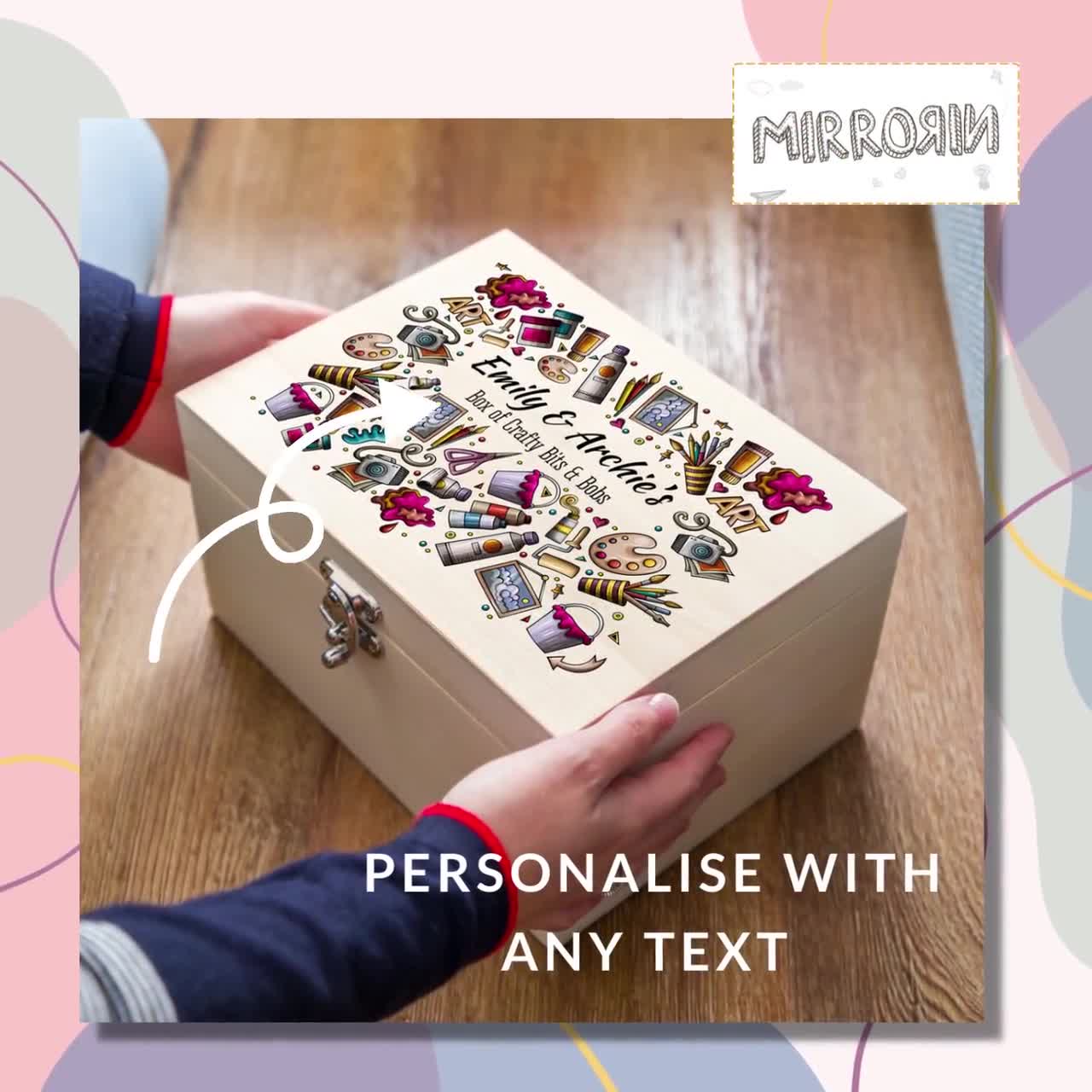 Personalized Art Box For Young Children – Sewing From The Hart