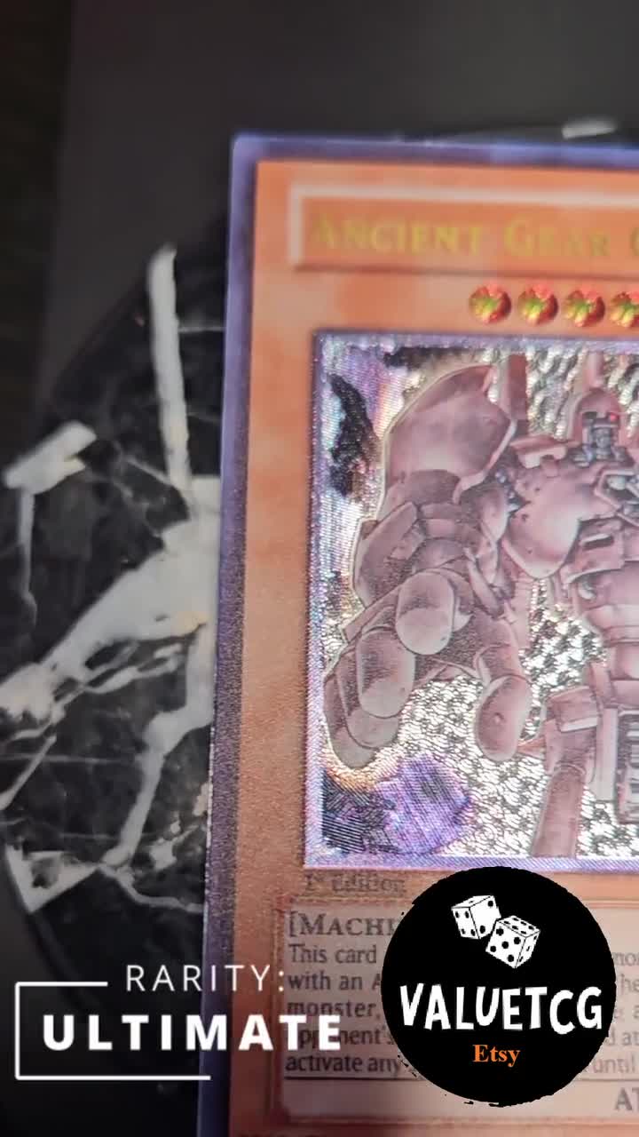 Ancient Gear Golem - Ultimate Rare - Orica Proxy - TLM-EN006