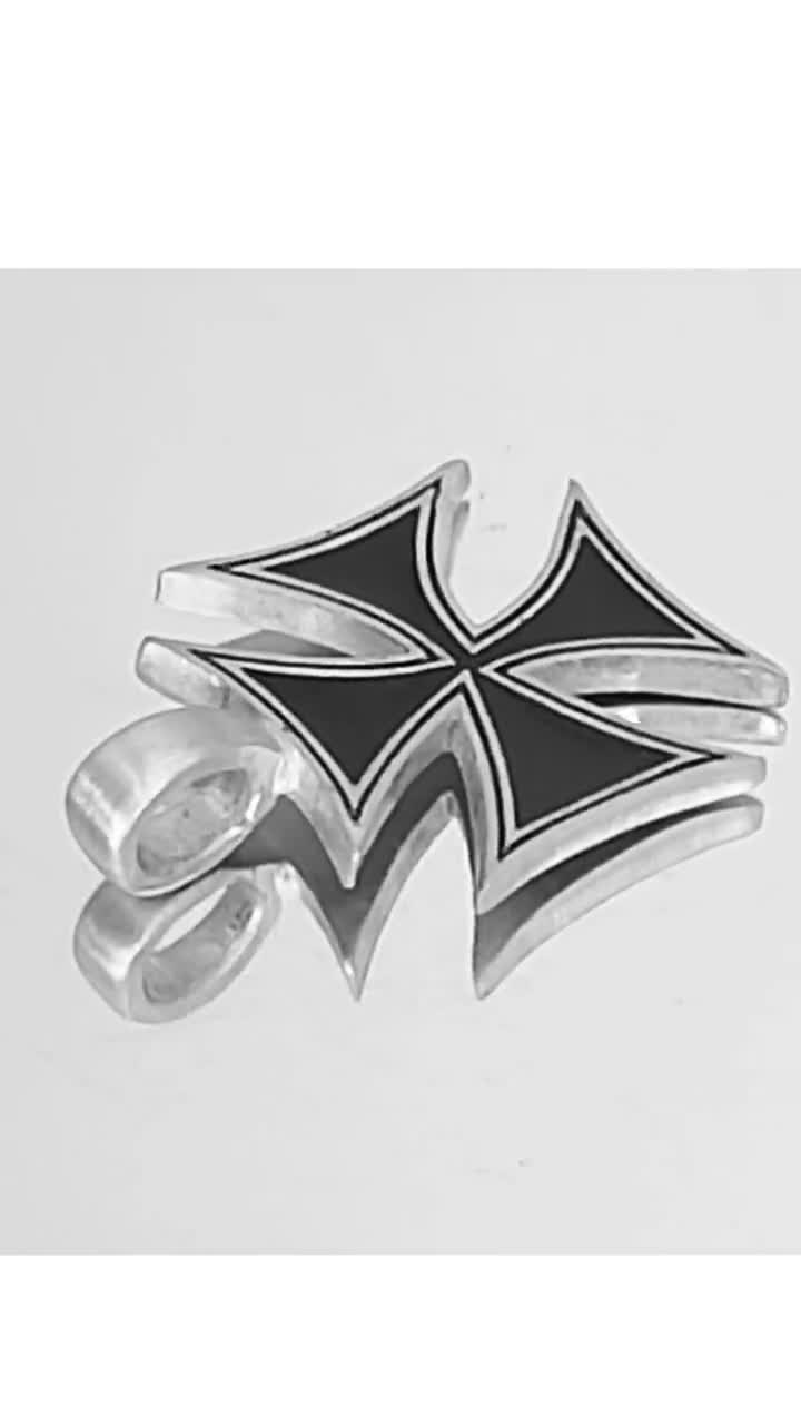 Iron Cross 1914 1813 Ribbon/chain Pendant Iron Cross Pewter Tin EK