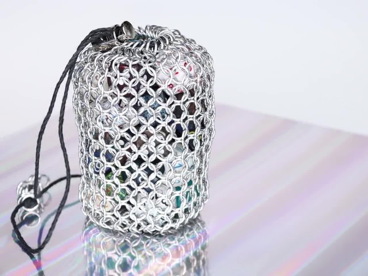 DIY Chainmail Dice Bag Kit Craft a Drawstring Pouch From Your Choice of  Metal With This Beginner Chainmaille Project Tutorial and Supplies 