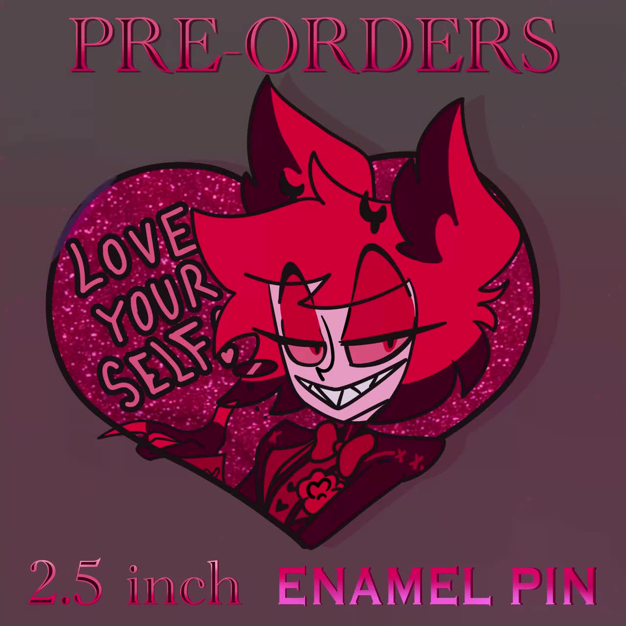 Hazbin Hotel Alastor Valentines Pin ( INSTOCK ) - Etsy