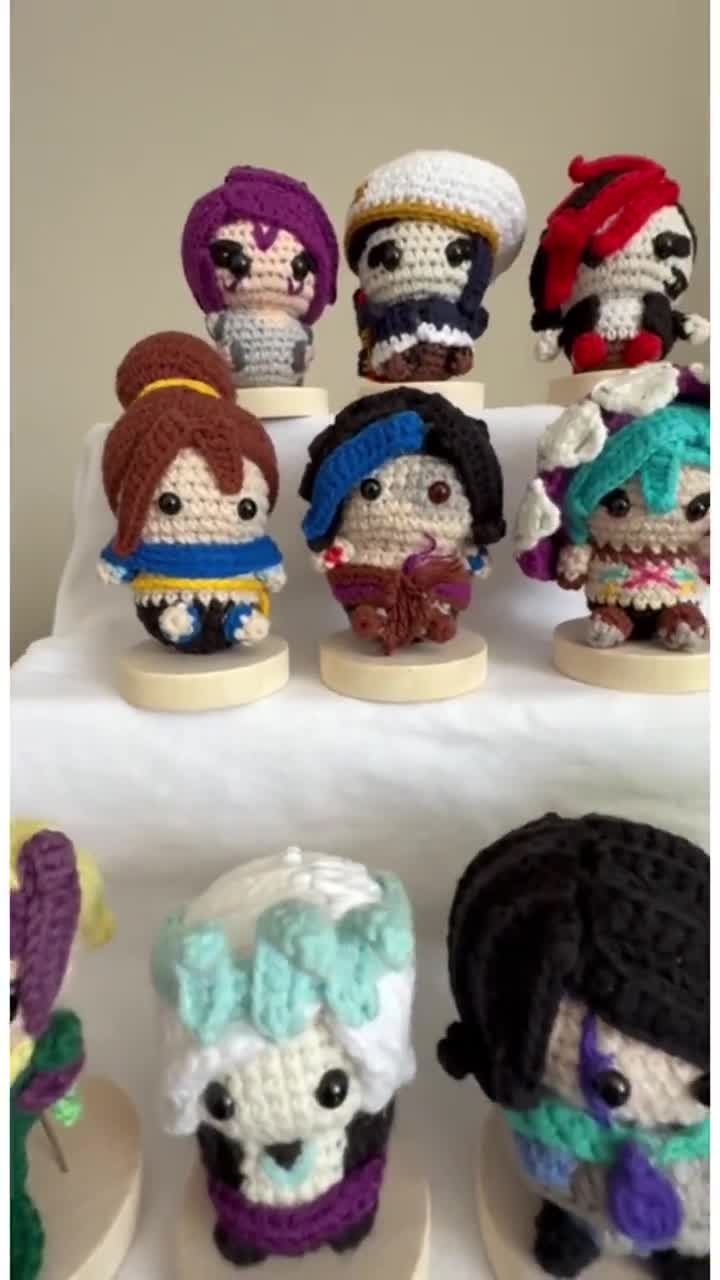 League of Legends Crochet Plush, Arcane Yasuo, Yone, Kayn, Vi