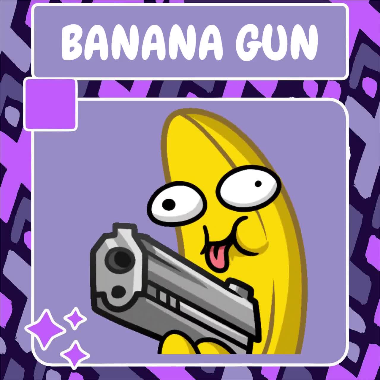 Animated Banana Gun Emote | Twitch Emote | Youtube Emote | Discord Emote |  Community Emote | Streamer Emote | Funny Emote | Gun Emote | Gun