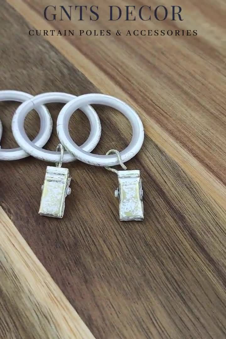 Anelli per tende con clip gancio per anello scorrevole per tende resistente  antiruggine decorazione domestica Vintage anelli per tende da doccia  morsetti - AliExpress