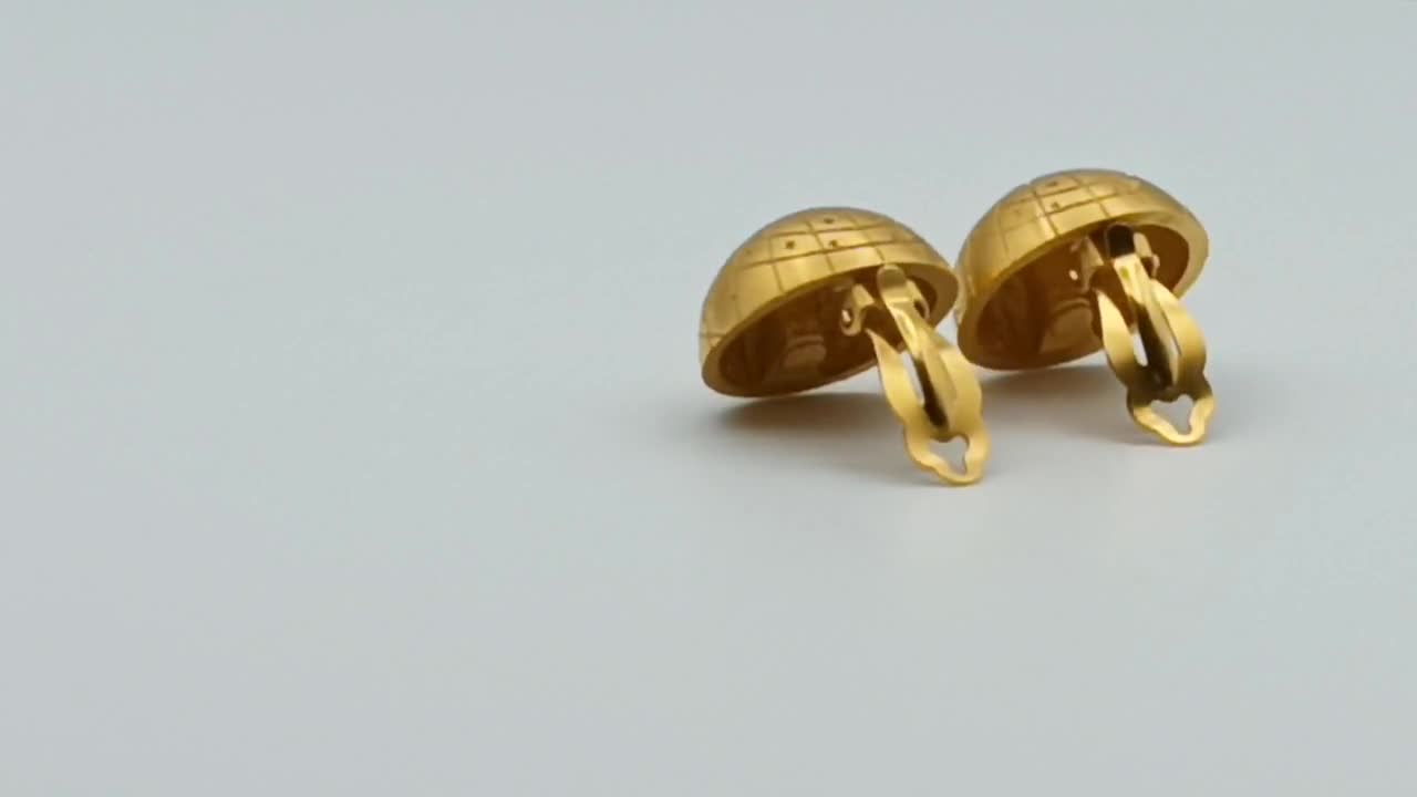 Celine Paris Vintage Celestial Clip-On Earrings