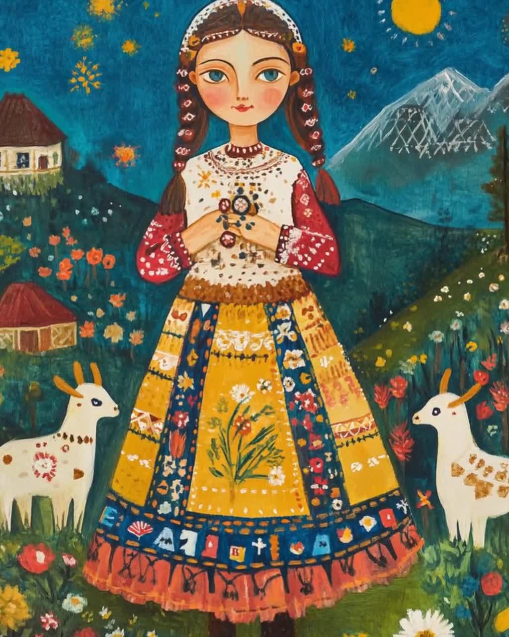 Romanian Folk Tale Art Print, Mystical Creatures - Etsy