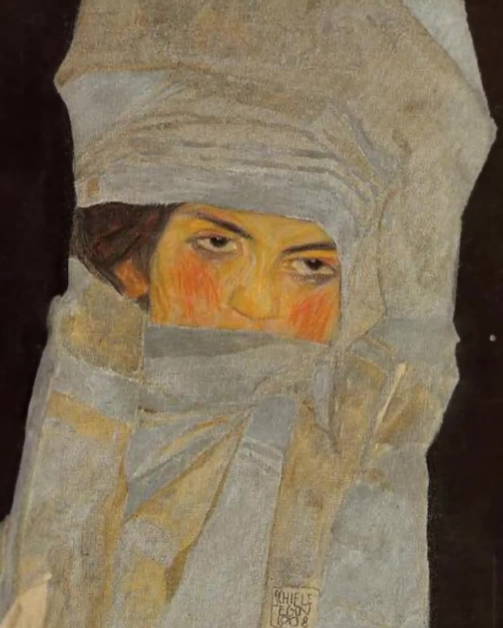 The Artist's Sister, Melanie, 1908, Egon Schiele Art Print