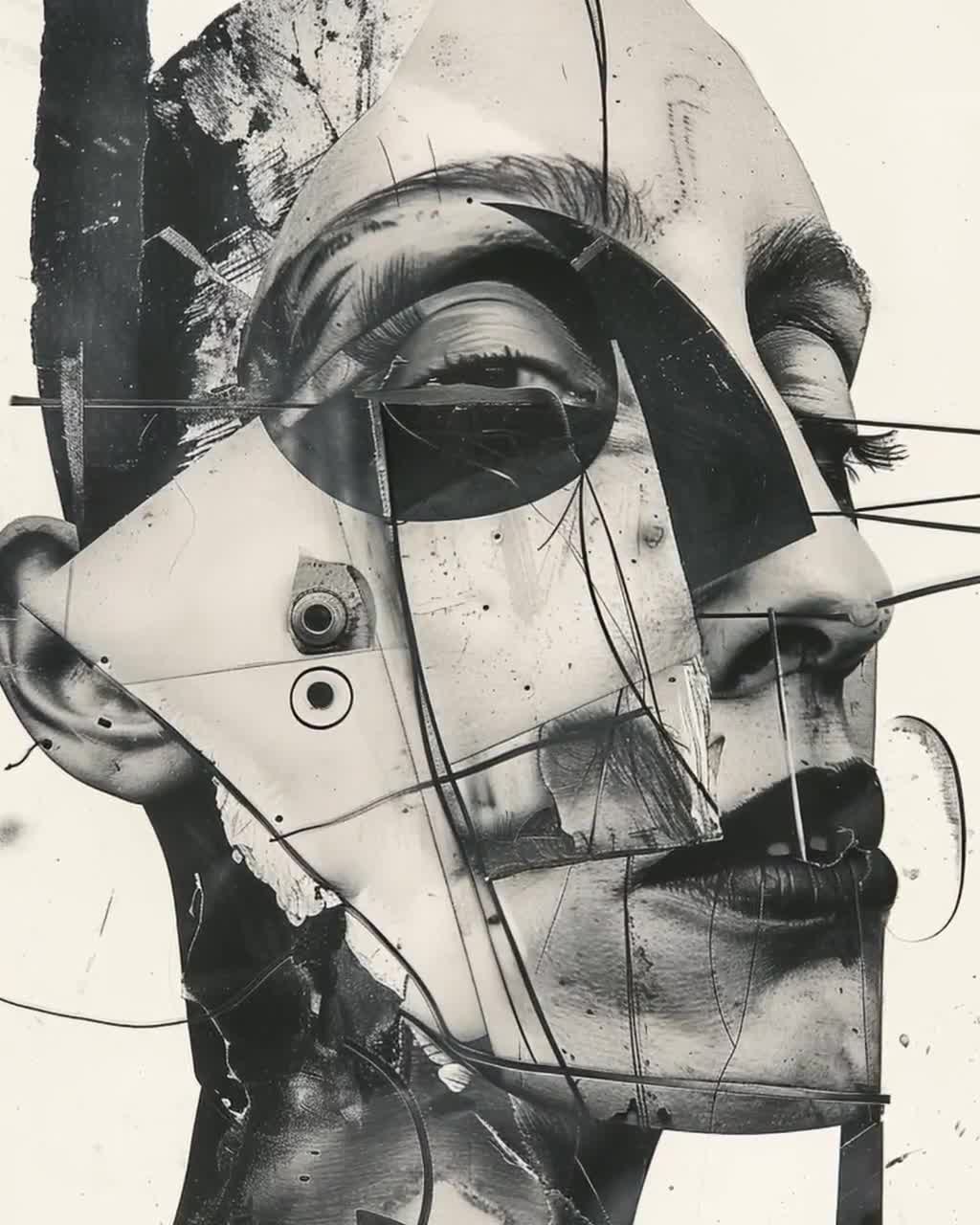Dada Movement Fine Art Print, Abstract Wall Décor for Home, Unique