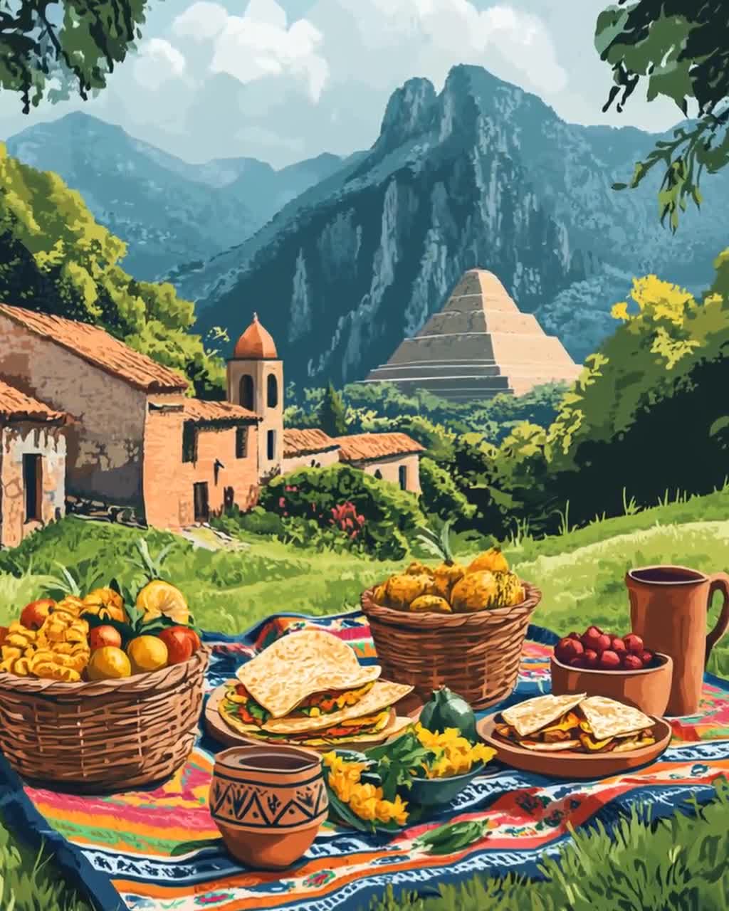 額縁込みメキシコ画家ミッドセンチュリー 絵画 世界の名画シリーズ 額縁付 ジョバンニ・セガンティーニ