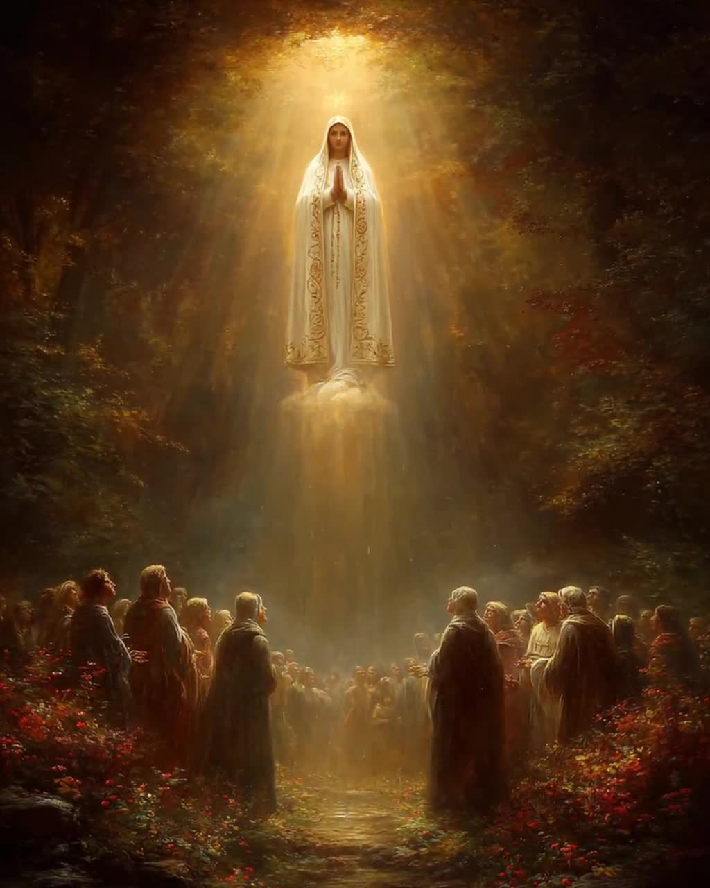 Our Lady of Fatima Art Print: Miracle of the Sun Catholic Devotion