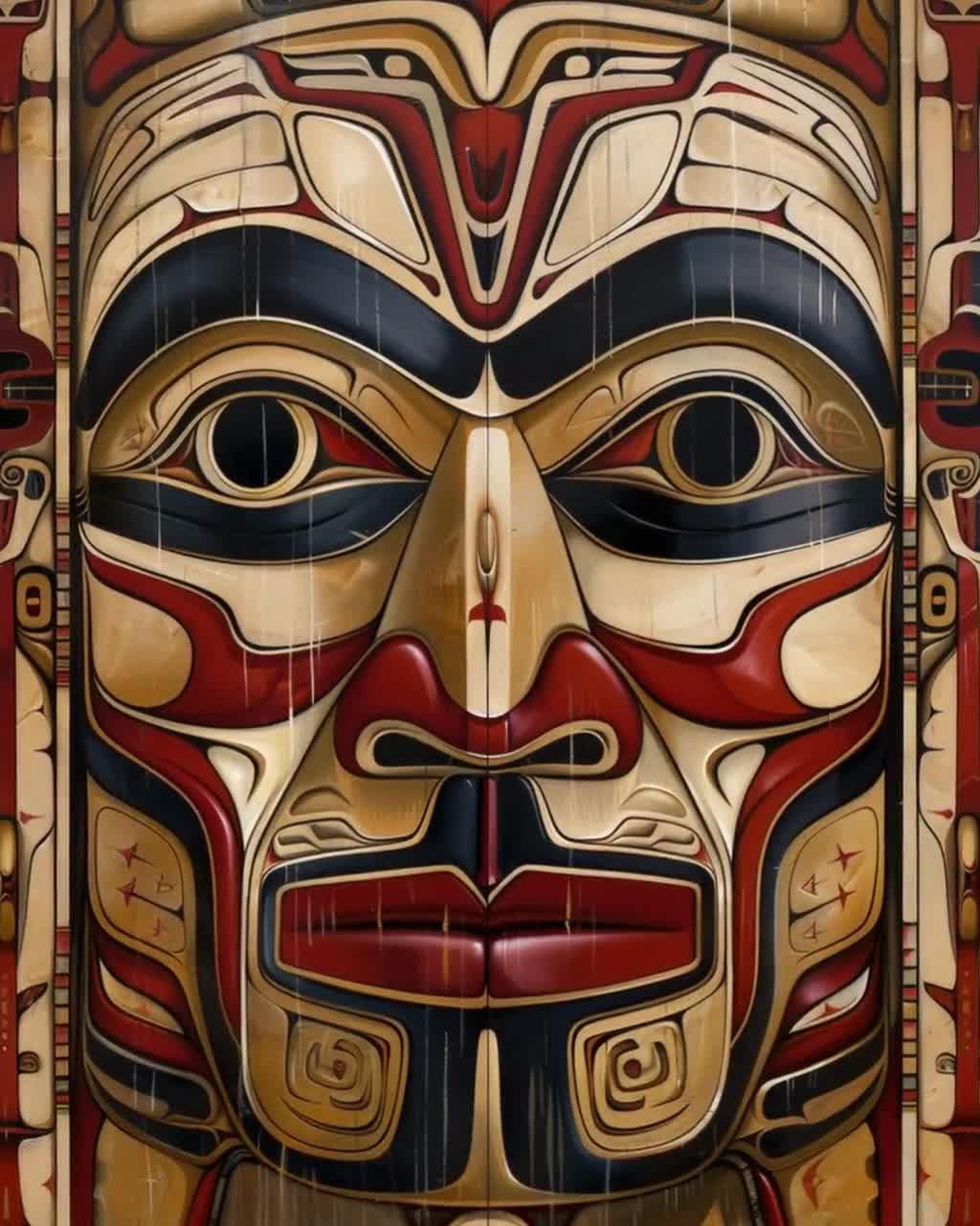 ハイダ族のアートプリント：先住民族の芸術作品、太平洋岸北西部の