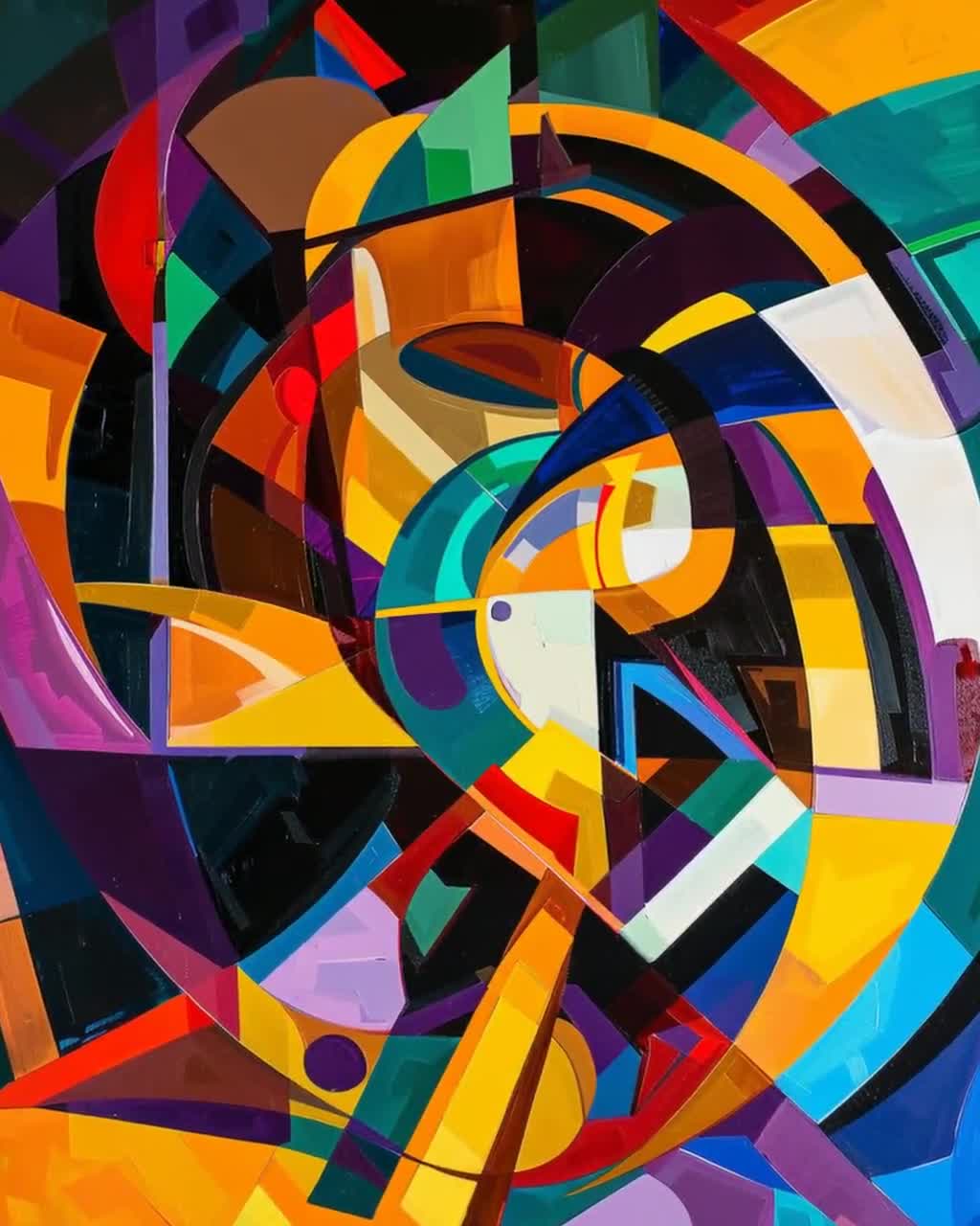 Russian Futurist Art Print, Speed and Technology, Olga Rozanova