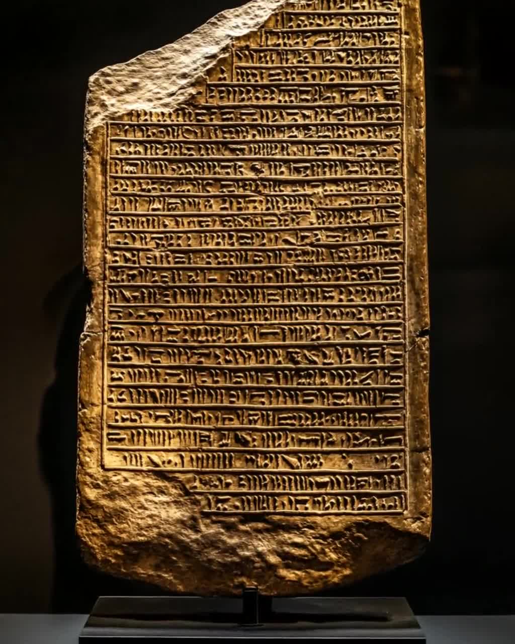 バビロニア楔形文字粘土板アートプリント、古代文字と歴史的テキスト