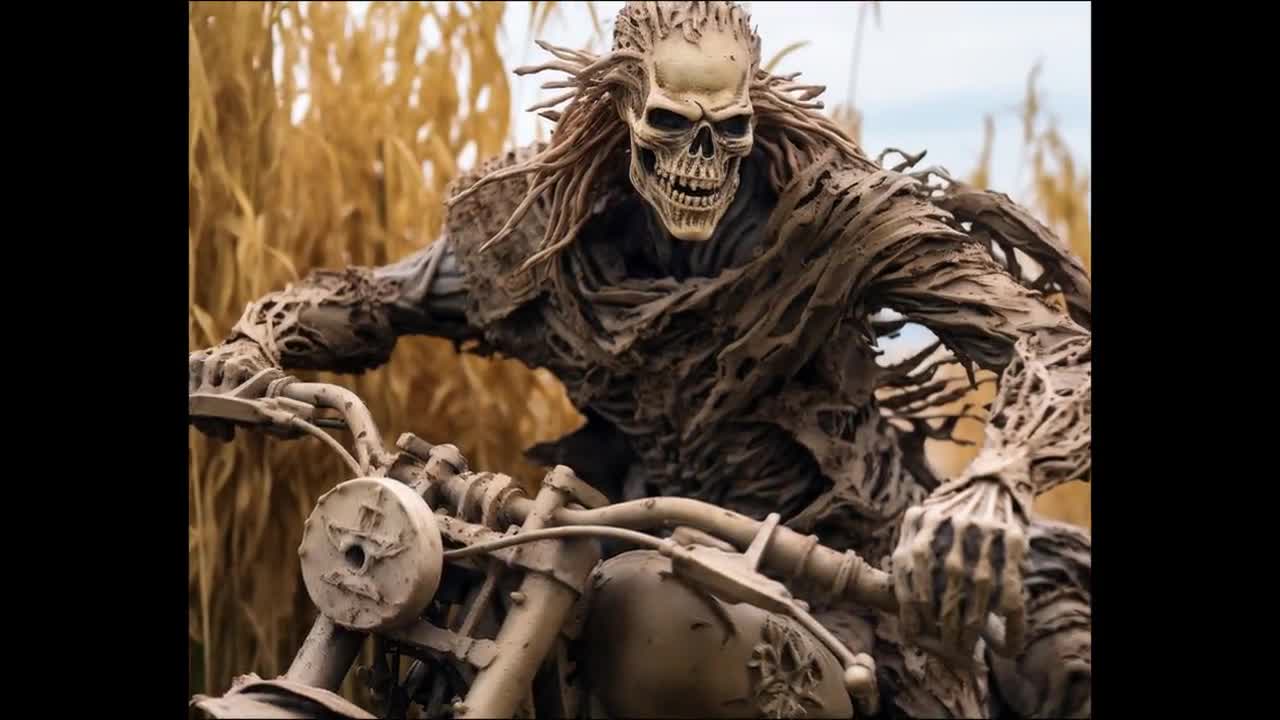 恐ろしいミイラのアートプリント：不気味な古代エジプトのハロウィーン