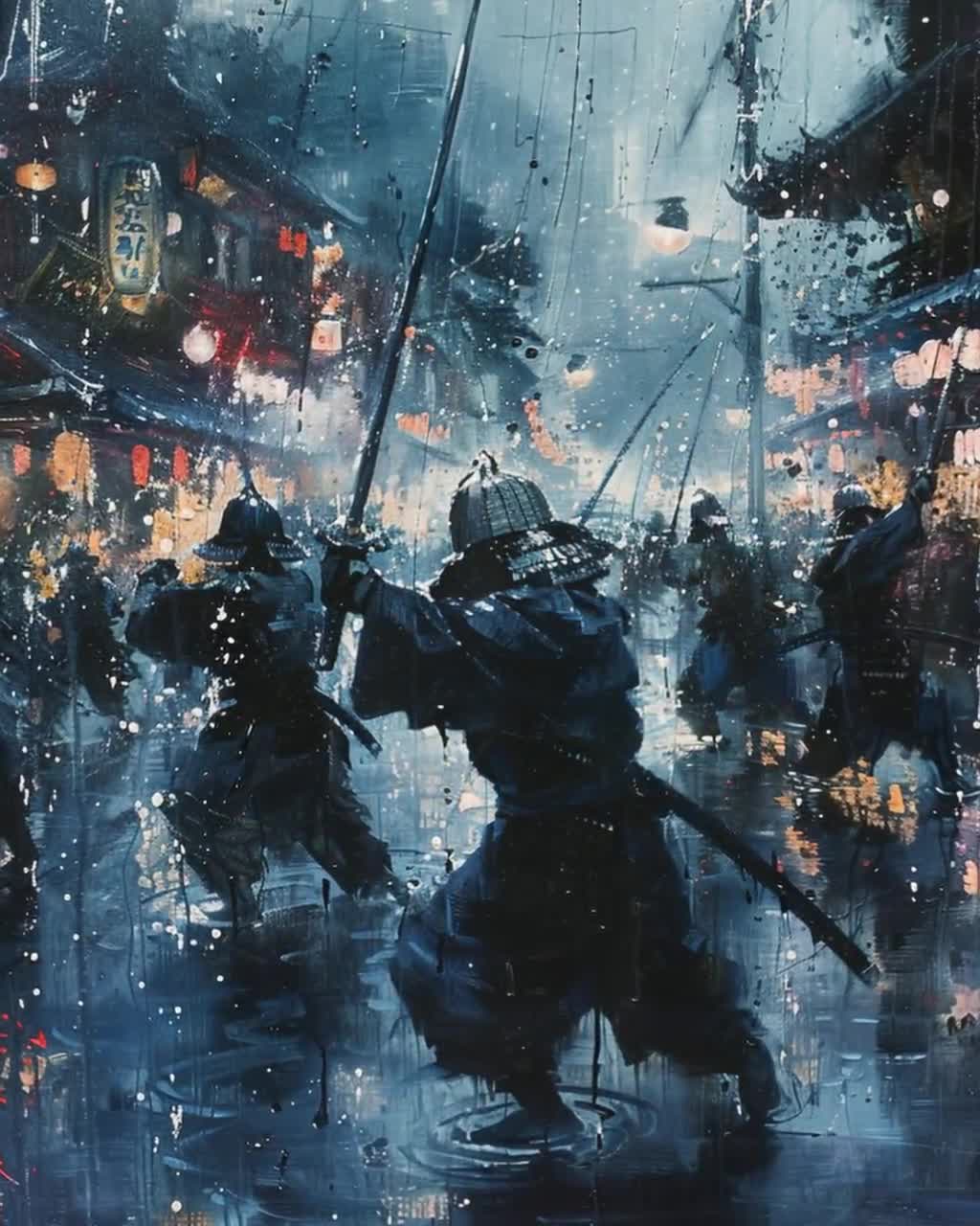 剣道家キャンバス絵画 – 武道道場の装飾 - Etsy 日本