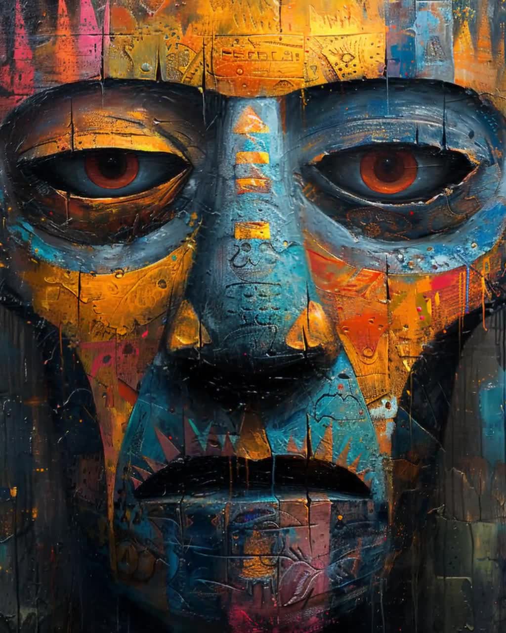 Taino Art Print: Authentic Caribbean Indigenous Culture Wall Decor