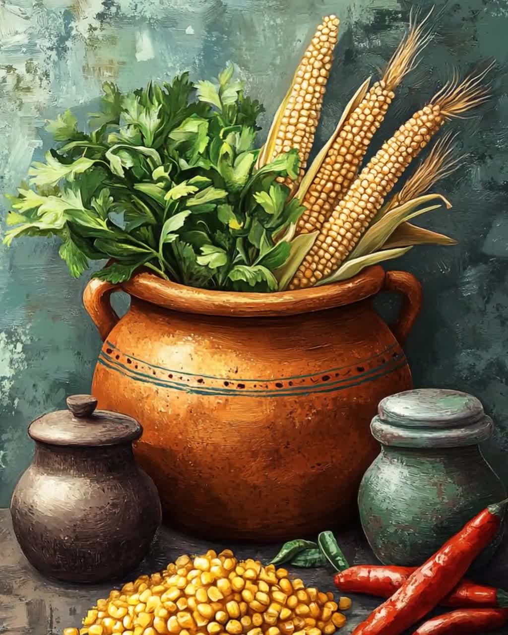 Zimbabwean Clay Pot Art Print, Traditional Sadza Meal Decor - Etsy