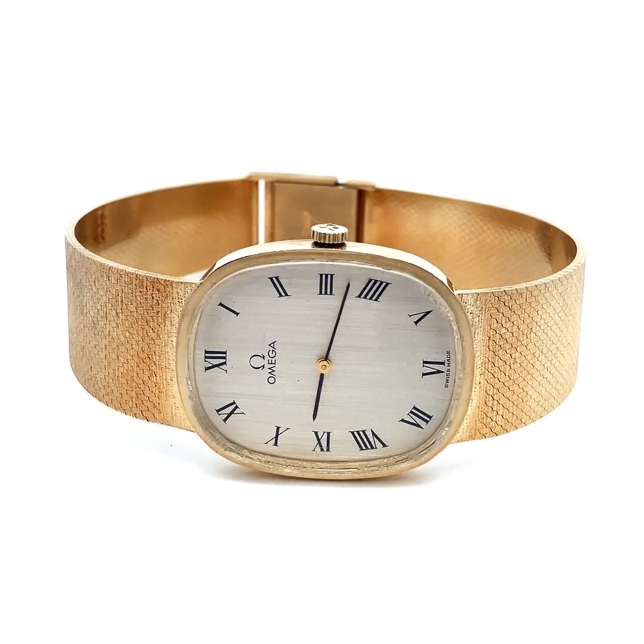 OMEGA ヴィンテージ　腕時計　14K GOLD 1970's Unisex Omega 29mm Vintage 14K Yellow Gold Watch with