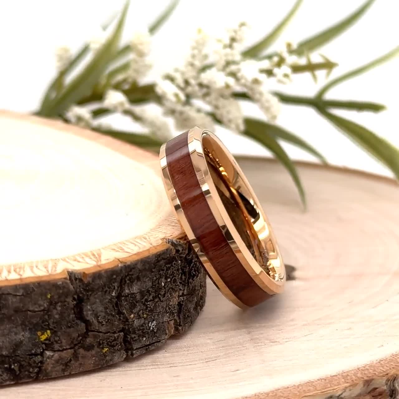 8SUEDE - RING WOOD BANGLE M