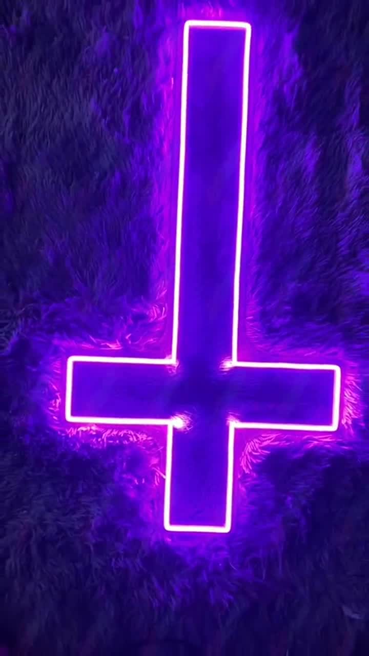 Jesus Neon Sign Light Neon Sign Wall Art Decor Led Inverted