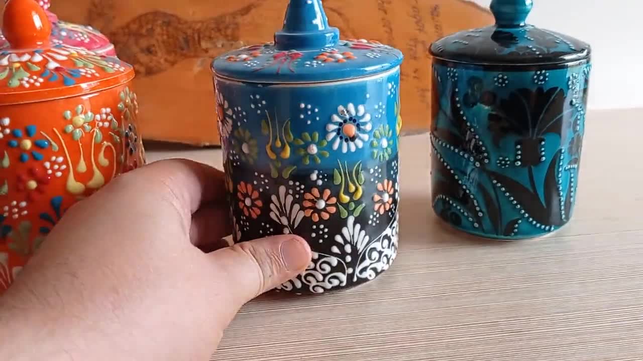 Ceramic Spice Jar Salt Sugar Cans Seasoning Container – NILE