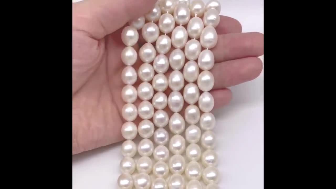 Small Nugget Pearls, 3-4mm 4-5mm 5-6mm Small Pearls, 6-9mm Center Drilled  Pearls, White Pearl Natural Freshwater Pearls, Fine Pearl FN1X0-WS 