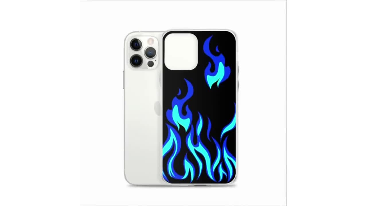 GUAYDOYIM Blue Flame - Funda para teléfono compatible con iPhone 13 Pro de  6.1 pulgadas, funda de teléfono azul fuego, funda personalizada para iPhone