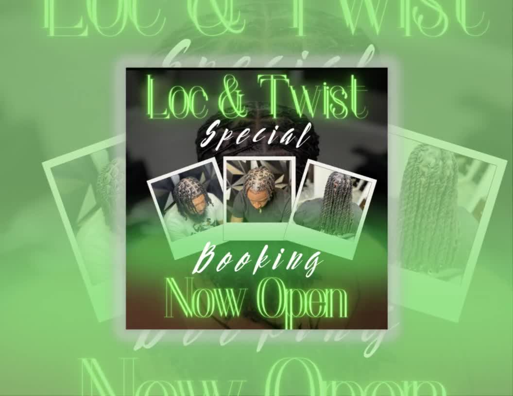 Loc Retwist Flyer, Loctician Flyer, Loc Special Flyer, Loc & Styles Flyer,  Book Now Flyer, Appointment Flyer, Social Media Flyer 