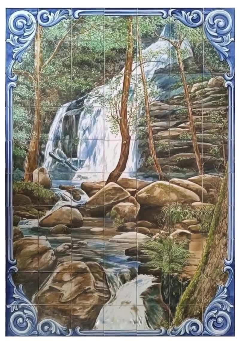 Shops Beautiful waterfalls Tile Mural