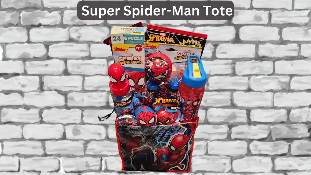 Spider-Man Gift Set: Superhero Activity Tote for Kids video poster