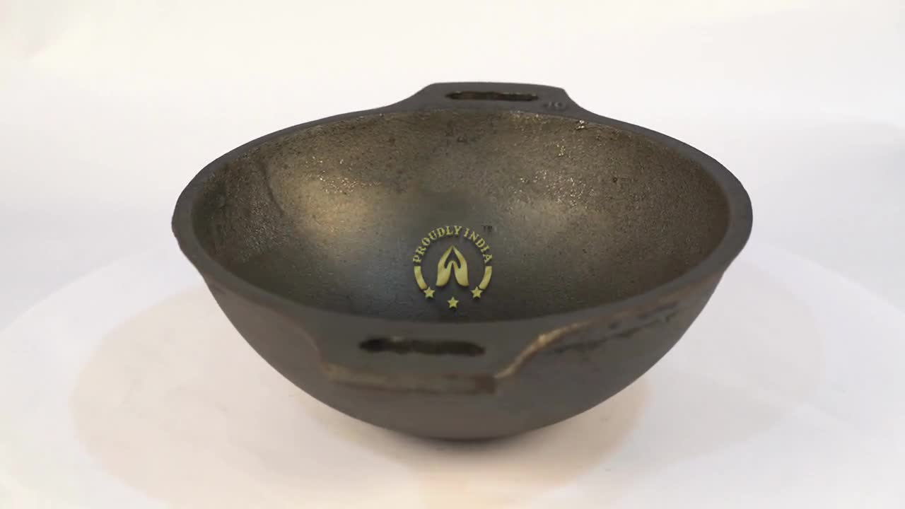 Iron Gravy Kadai,iron Kadai,frying Pan for Cooking,pan Heavy Base Iron  Kadhai,handmade Pan Loha,lokhand,lokhandi Black,premium Cast Iron Wok 