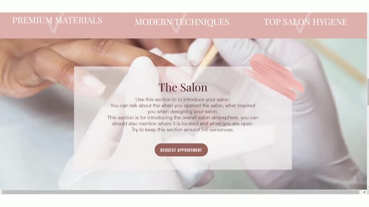 Website – Website – Printing for Nails Salon