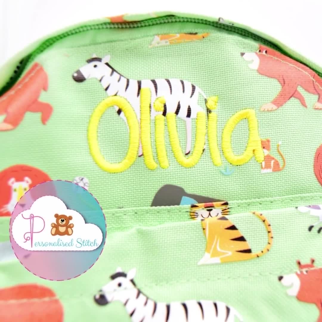 Mini Mochila Personalizada Para Niños Animal Park Bolsa De