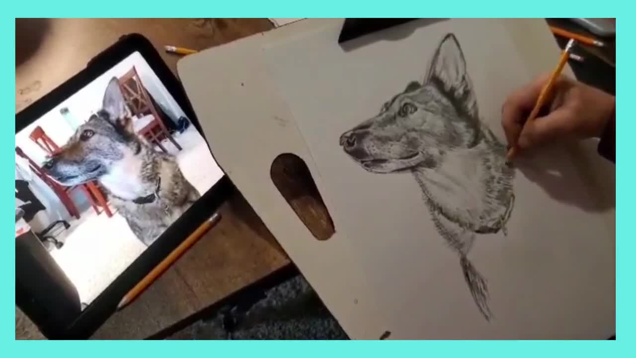 Portrait animal style dessin créé par un professionnel