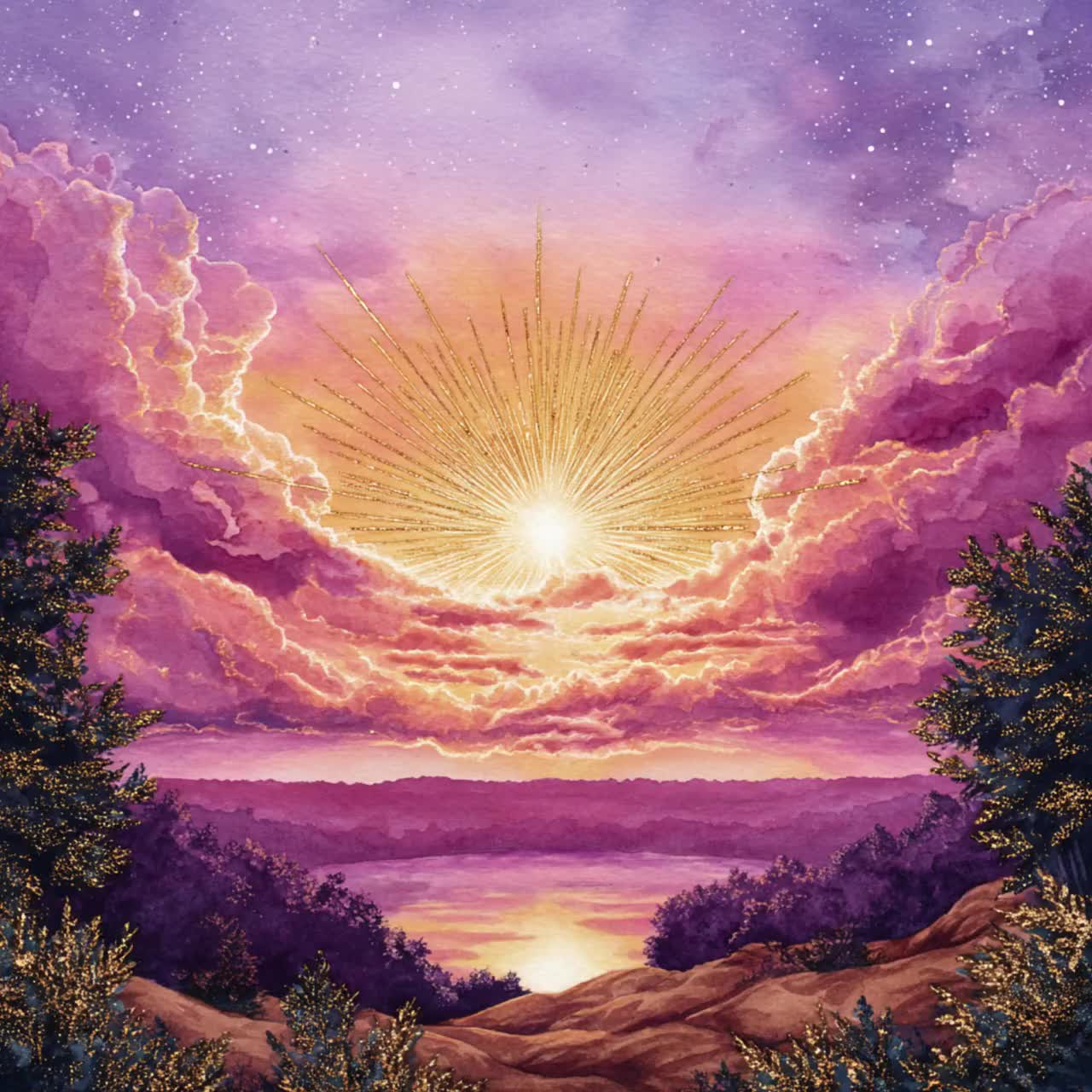 60 JPG Whimsical SUNRISE Bundle | Morning Light Digital Download