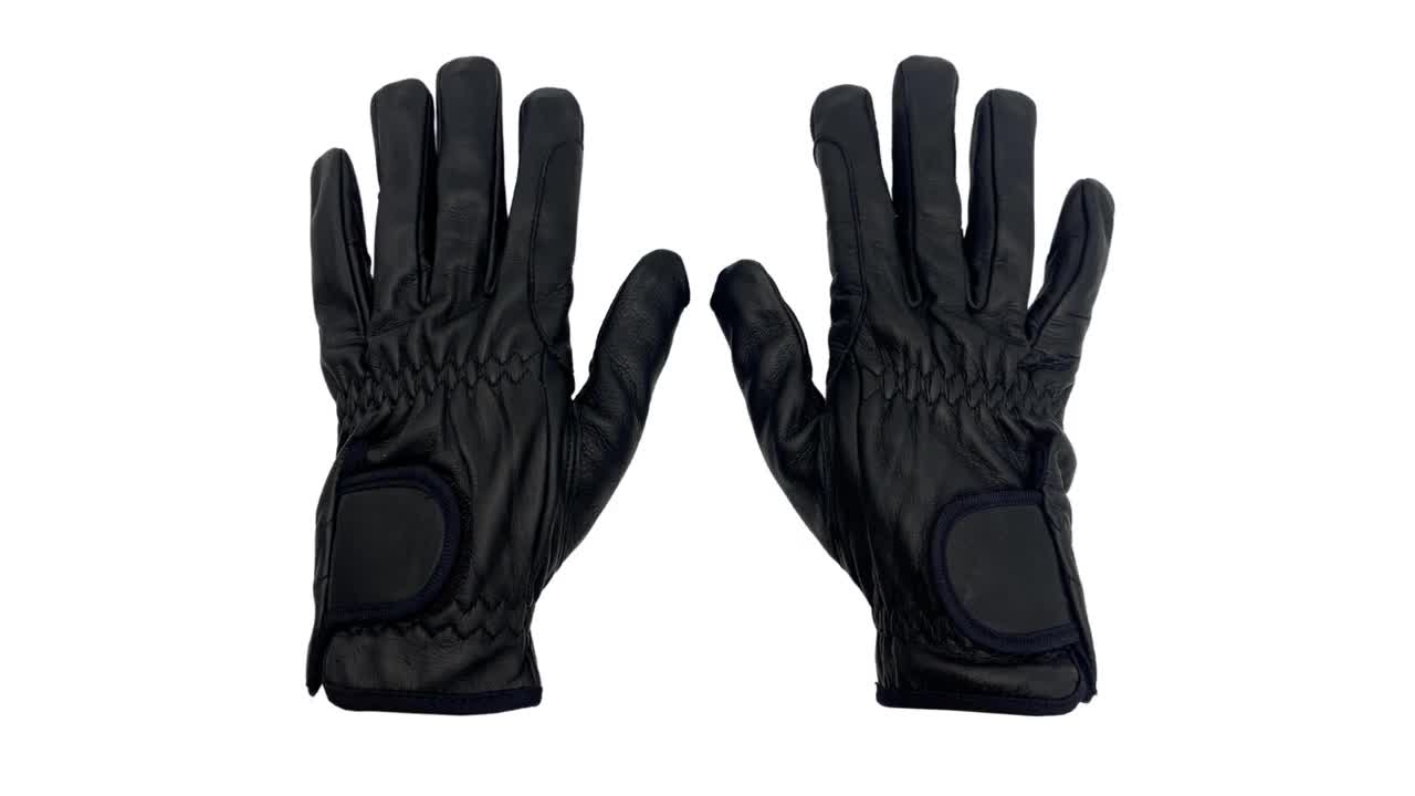 Men Police Search Driving Gloves Great Dexterity Strong Grip Thin Leather  Fit