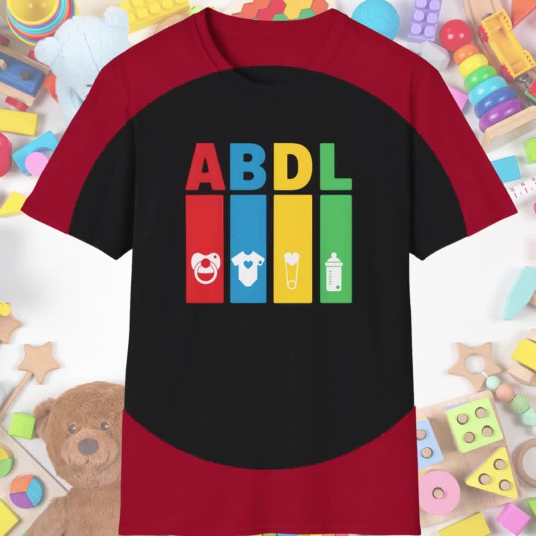 ABDL Shirt Agere Tee Age Regression Clothes ABDL Clothing Gift Cutecore  Kidcore Clothes Little Space Kidcore Clothing Adult Pacifier Tshirt