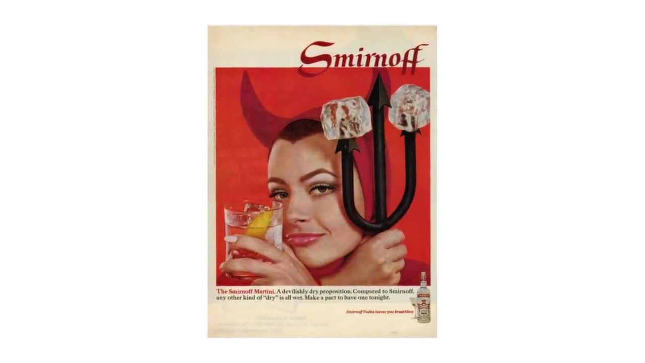 ビンテージ SMIRNOFF VODKA パブミラー スミノフ 壁掛け 鏡 USA