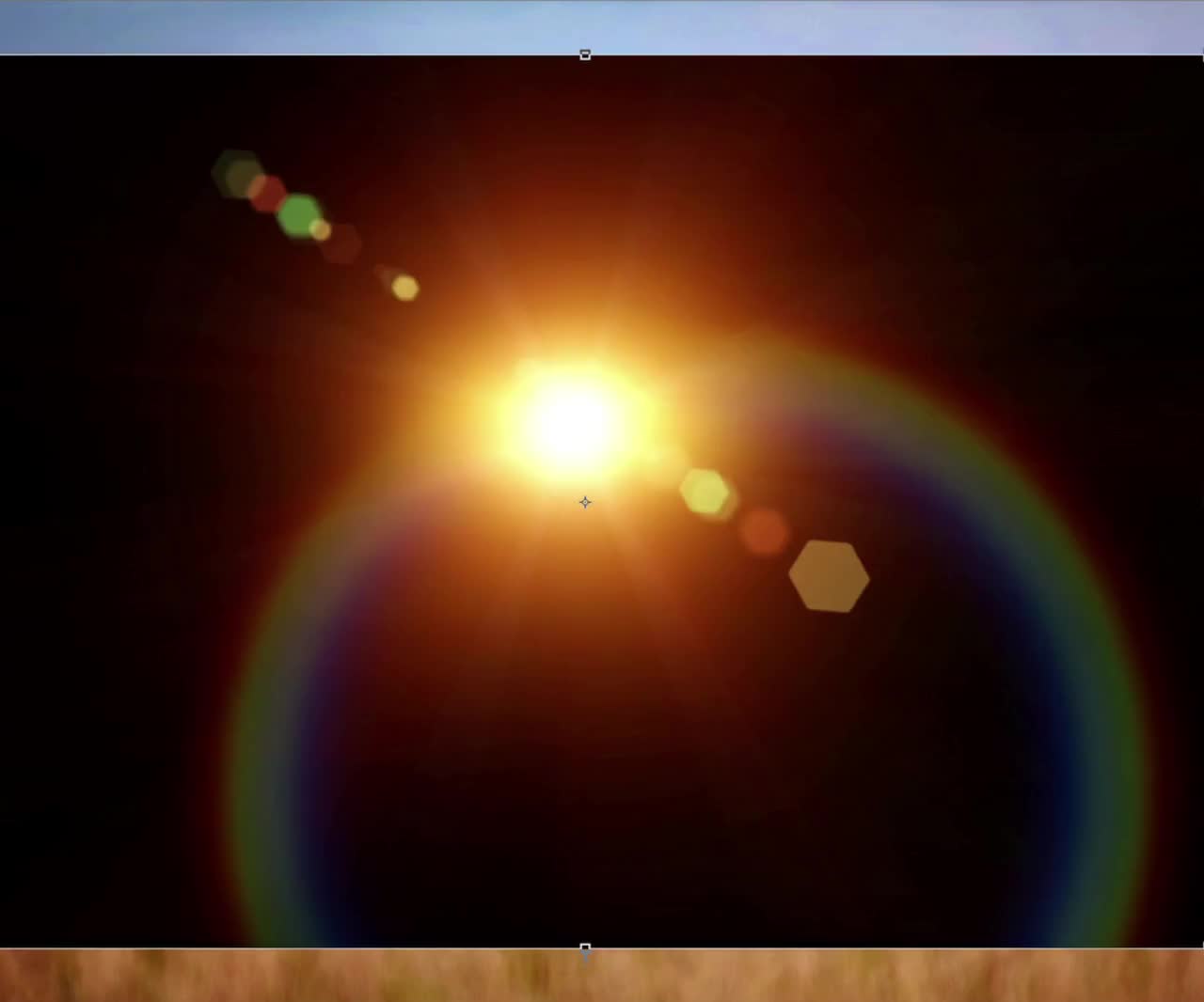 rainbow lens flare overlay