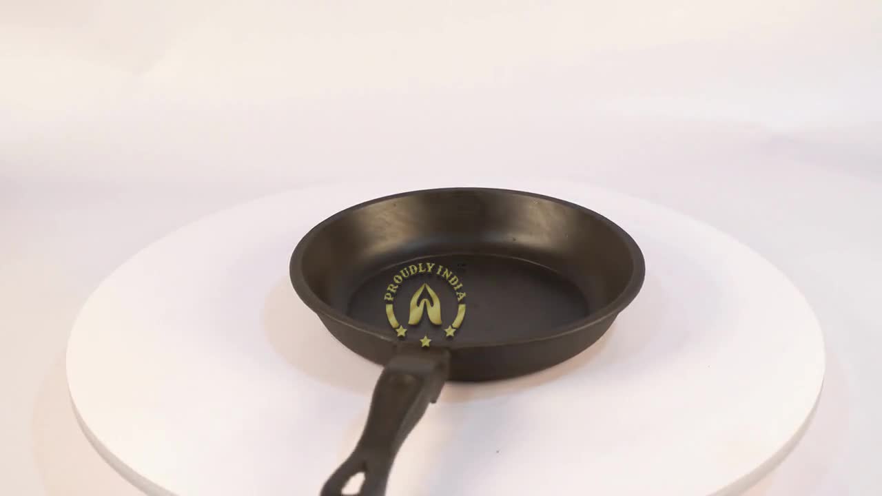 Proudly India Double Handle Deep Iron Dosa Tawa