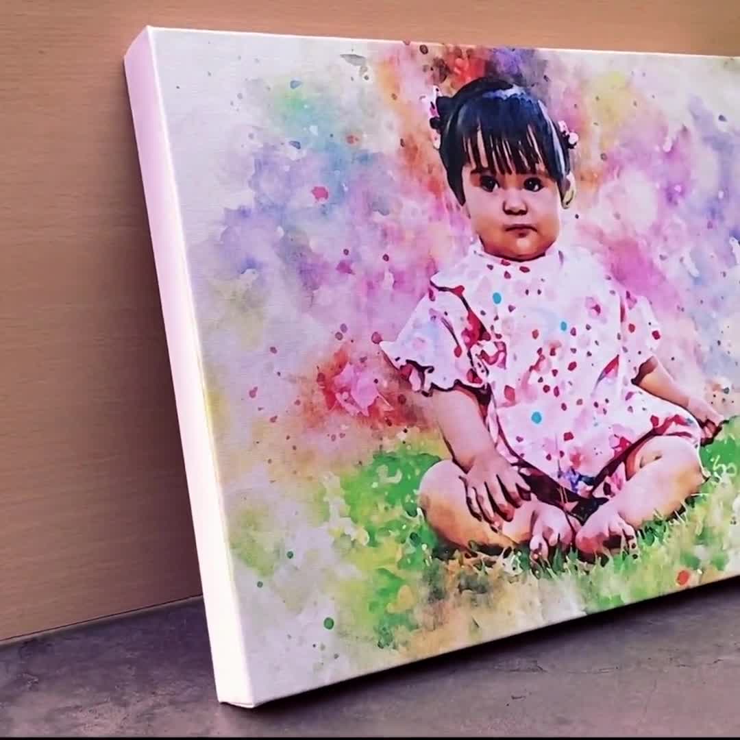 Turning your child's artwork portraits into masterpieces