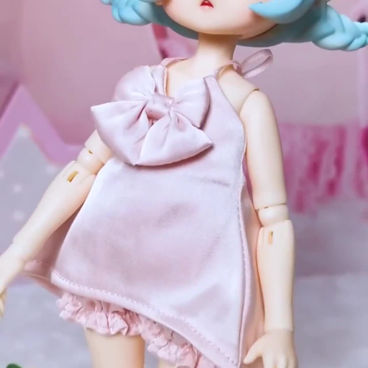 Oueneifs Tsuk BJD Muñeca 1/6 Lindo Conejito Lleva Una Falda Corta Con Mangas Anchas Regalo Sorpresa Juguete De Resina Para Mayores De 15 Años