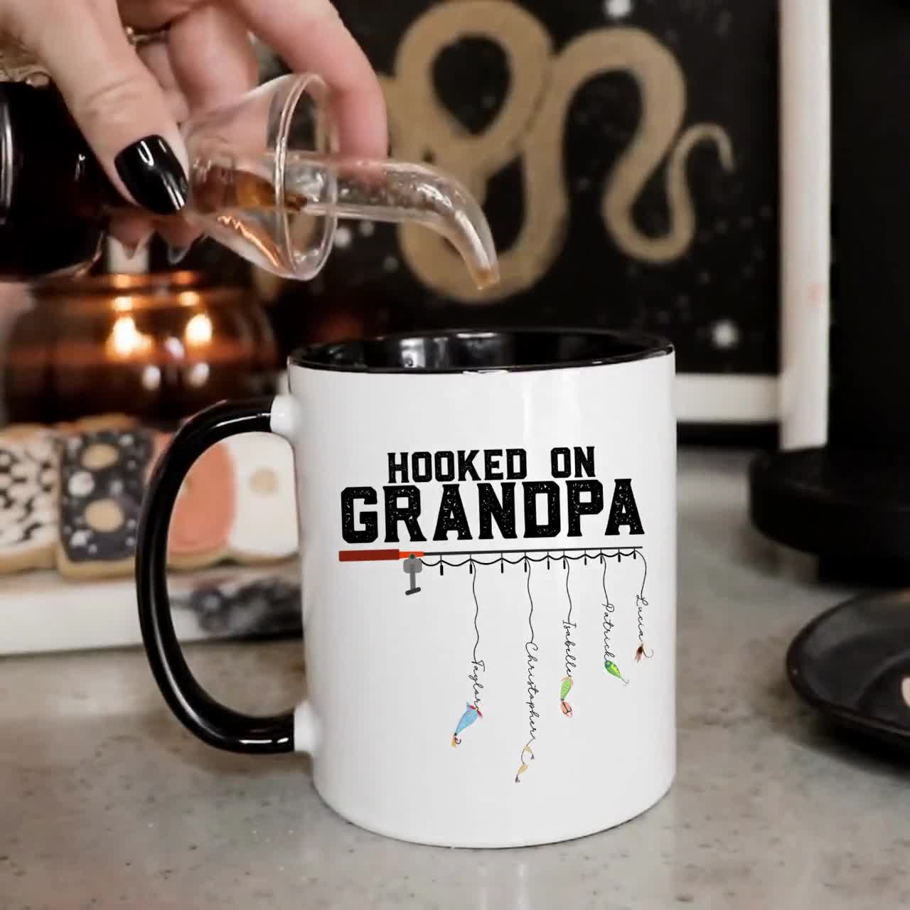 Personalized Hooked on Grandpa Mug - The BananaNana Shoppe