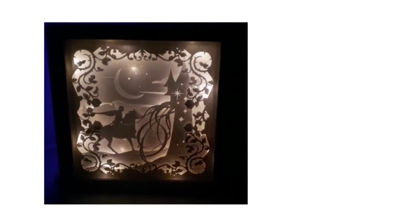 Tangled Rapunzel Shadow Box 