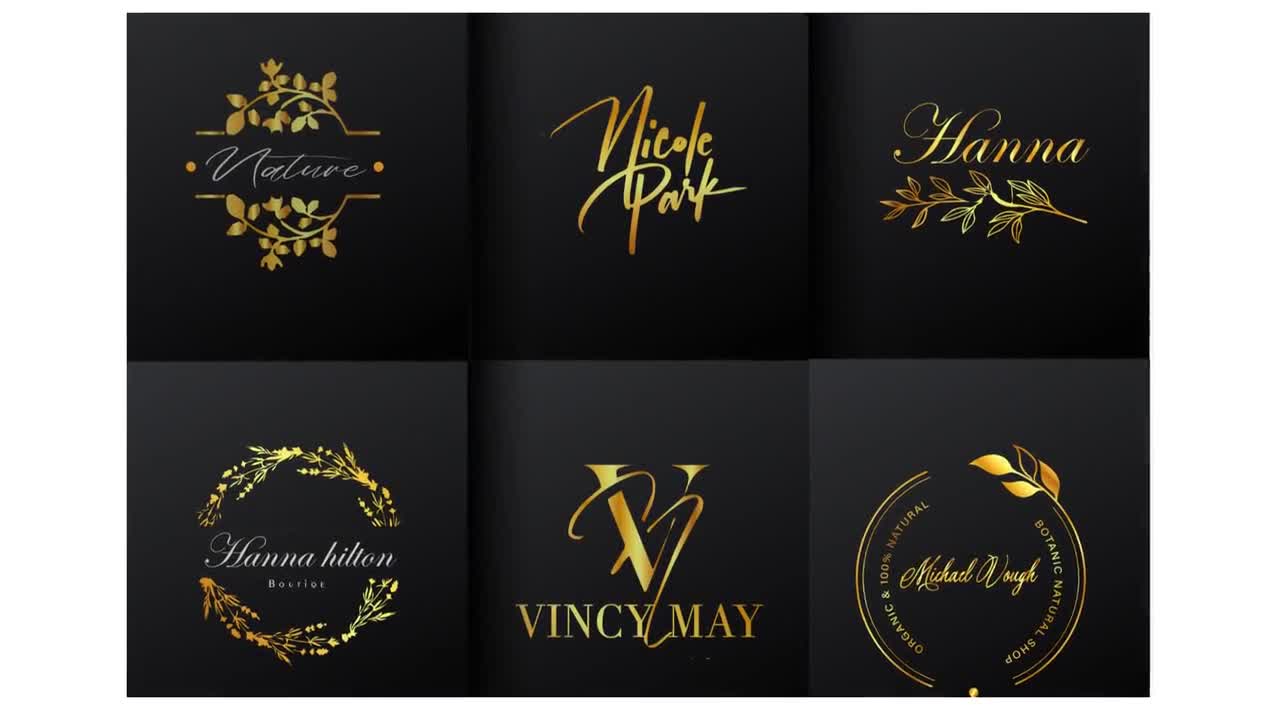 Premium Vector  Luxury brand organic golden logo design