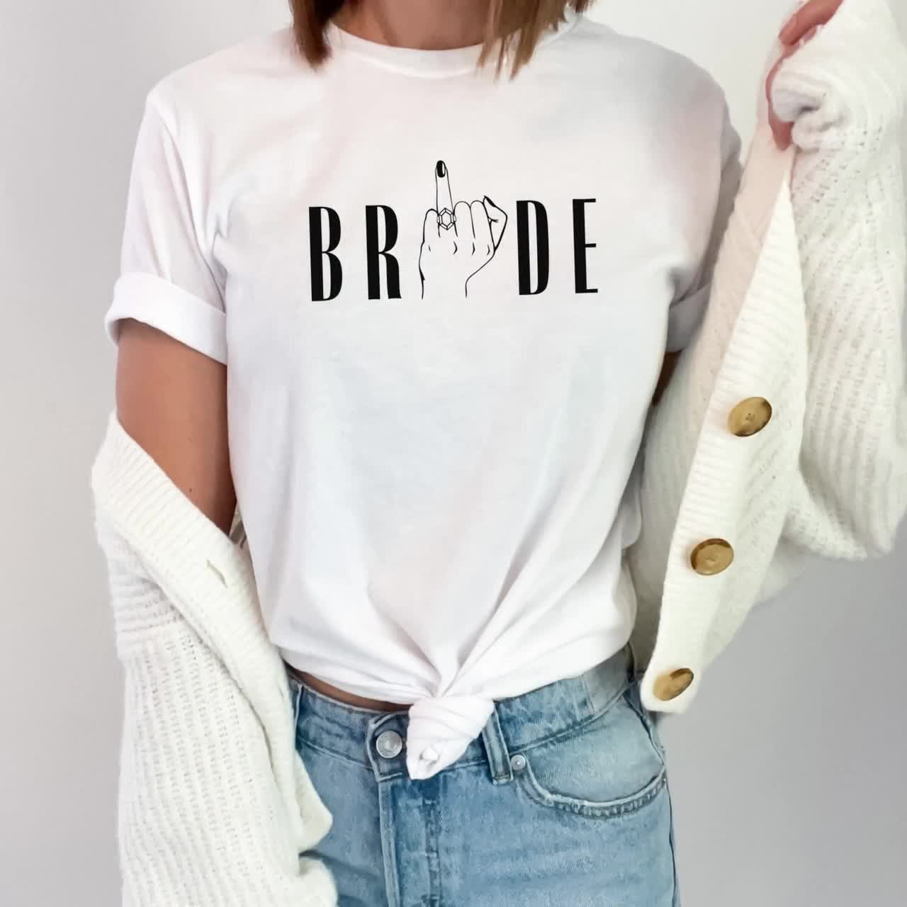 Kit Completo JGA Team Bride Per Addio Al Nubilato | Maglietta Sposa Champagne + Fascia, Bracciale, Occhiali E Tatuaggio