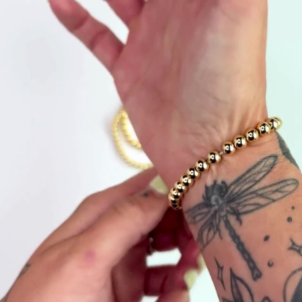 Set di braccialetti con perline riempiti d'oro - XO Hanalei