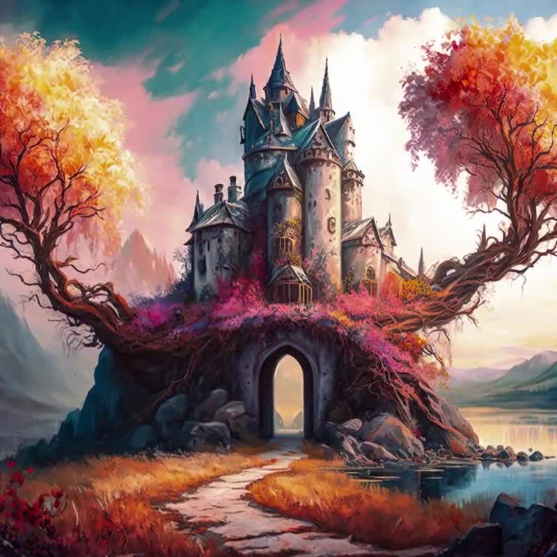 Castle Art, Fantasy Art, Mythical Art, Magical Art, Fantasy